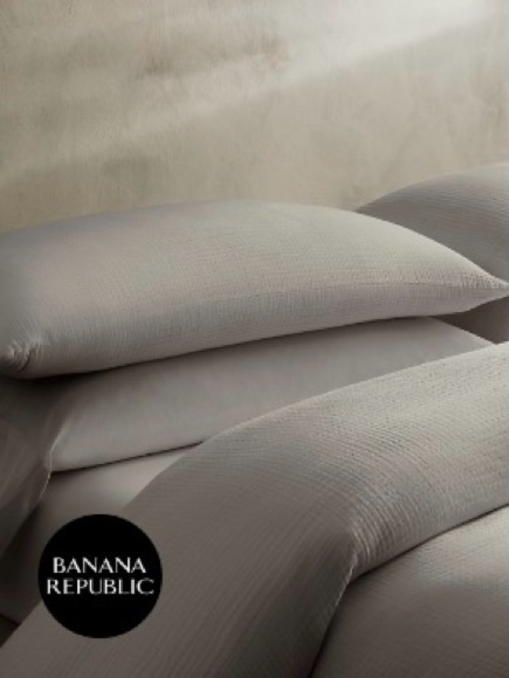 Banana Republic Home organic cotton gauze king size shams
